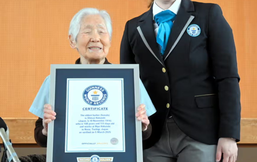 108-vjeçarja japoneze arrin rekordin si berberja më e vjetër në botë