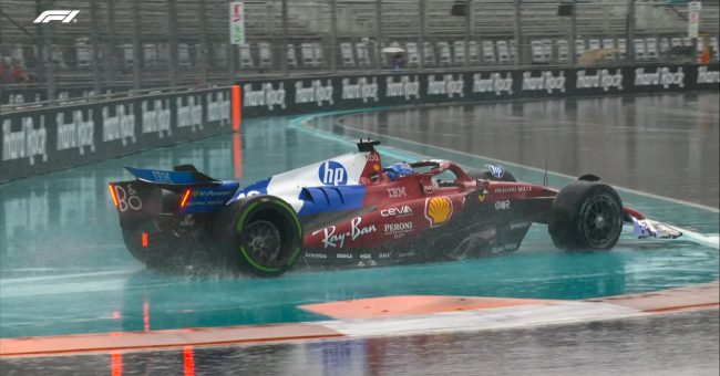 Charles Leclerc përplaset me murin para garës së sprintit të Miami GP-së