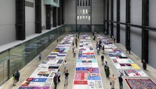 Batanija përkujtimore për AIDS shfaqet për herë të parë në Tate Modern