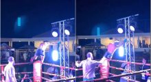 Boksieri pëson goditje elektrike gjatë ndeshjes