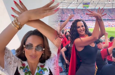 Juliana Nura në “Air Albania” me veshje tradicionale të Rugovës, e modifikuar për stil modern