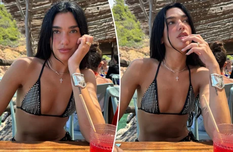 Dua Lipa ndriçon bregdetin europian me bikini me gurë dhe bizhuteri mbi 150 mijë dollarë