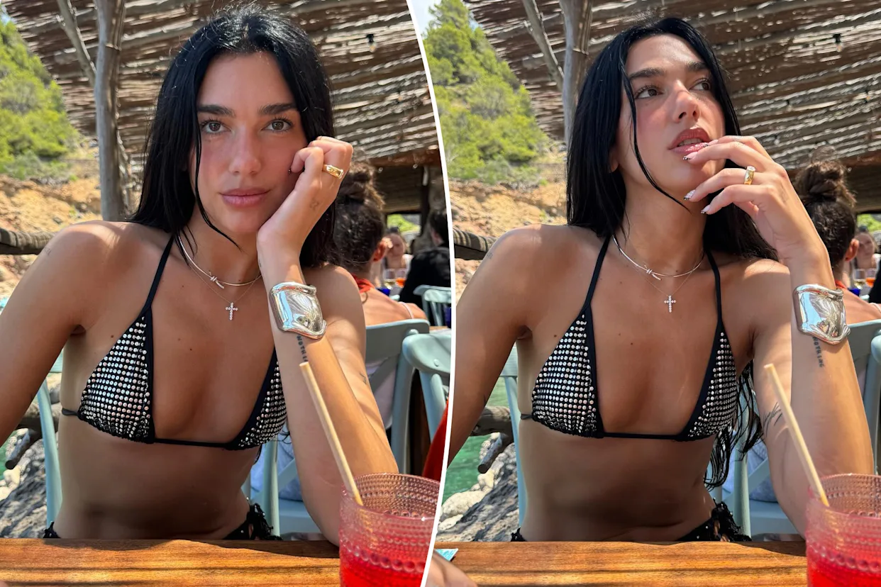 Dua Lipa ndriçon bregdetin europian me bikini me gurë dhe bizhuteri mbi 150 mijë dollarë