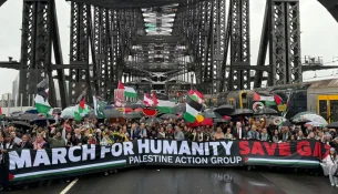 Dhjetëra mijëra njerëz marrin pjesë në marshimin pro-palestinez në Sydney