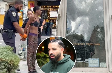 Një grua sulmon dyqanin e Drake në Manhattan