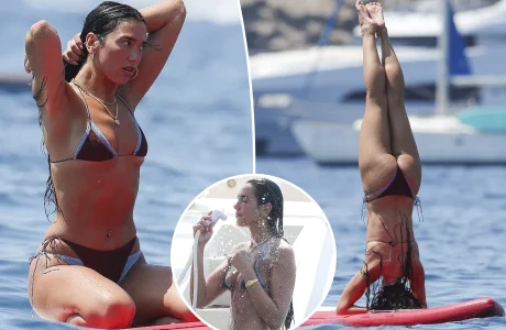 Jo vetëm stil nga Dua Lipa, por edhe yoga mbi det