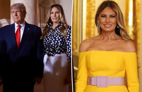 Melania Trump mahnit në darkën shtetërore në Mbretërinë e Bashkuar me një fustan të verdhë të guximshëm