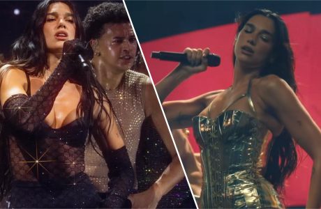Dua Lipa ndez skenën në Toronto me veshje të guximshme