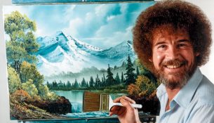Pikturat e Bob Ross sjellin ngjyra… dhe fonde për televizionet publike