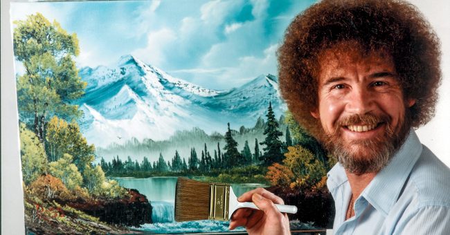 Pikturat e Bob Ross sjellin ngjyra… dhe fonde për televizionet publike