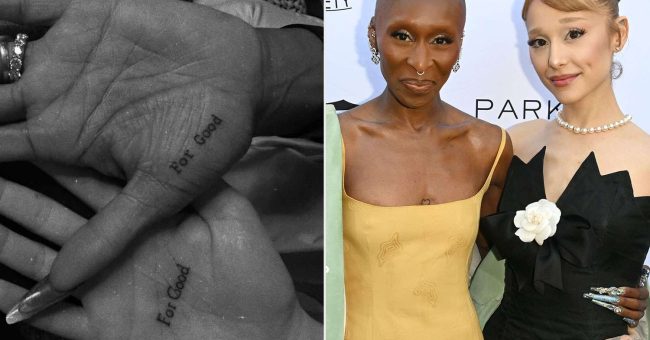 Ariana Grande dhe Cynthia Erivo bëjnë tatuazhe për filmin e ri “Wicked: For Good”