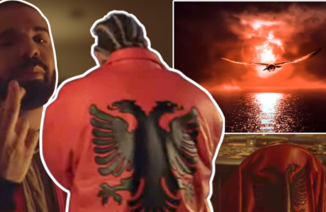 Drake shfaqet sërish me flamurin shqiptar