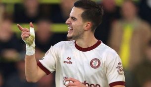 Anis Mehmeti gjen sërish rrjetën për Bristol Cityn