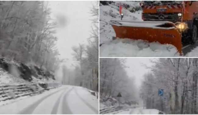 Pas reshjeve të shiut, nis dëbora në veri të vendit