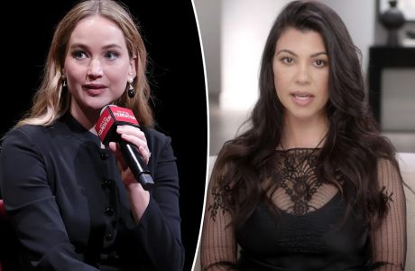 Jennifer Lawrence sulmon Kourtney Kardashian