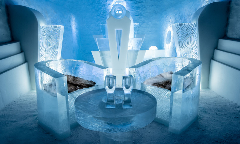 Icehotel – hoteli i parë prej akulli dhe bore