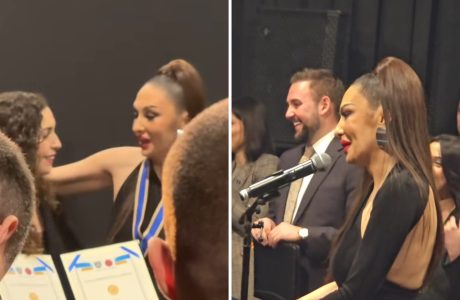 Adelina Ismaili nderohet me Mirënjohjen Presidenciale në mbrëmjen gala të recitalit të saj