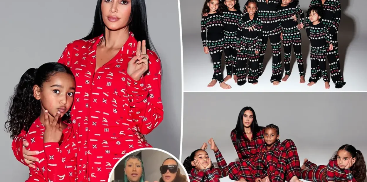 North West mungon në fotot familjare të Krishtlindjes së Kim Kardashian