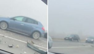 Aksident i shumëfishtë në rrugën nacionale Maqellarë-Peshkopi