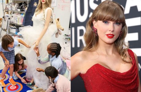Nxënëse të klasës së tretë dizajnojnë fustanin e dasmës për Taylor Swift