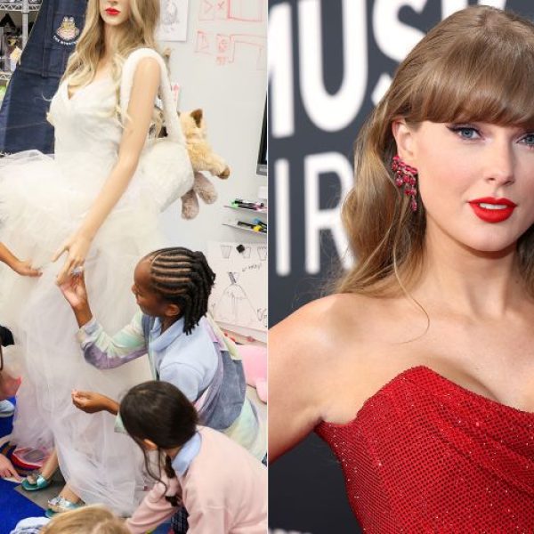 Nxënëse të klasës së tretë dizajnojnë fustanin e dasmës për Taylor Swift