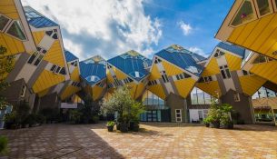 Shtëpitë kubike, simboli modern i qytetit të Roterdamit