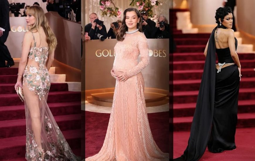 Fustane transparente, zbulime shtatzënie dhe detaje provokuese: tapeti i kuq i Golden Globes, arenë deklaratash