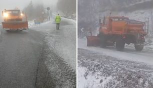 Pranvera “kthehet” në dimër në juglindje, dëborë në aksin Boboshticë-Dardhë