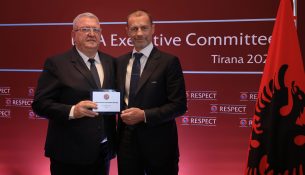 FSHF mbështet Aleksander Ceferin për president të UEFA-s