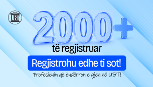Rekord i regjistrimeve në UBT: Mbi 2 mijë studentë regjistrohen që në ditët e para
