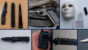 Policia sekuestron armë dhe mjete të kundërligjshme gjatë një aksioni në Skenderaj