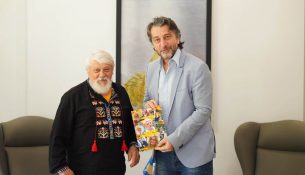 Përparim Rama takohet me shkrimtarin ukrainas Volodymyr Martynov