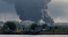 Sulm masiv ukrainas në Shën Petërburg, goditen depot e naftës