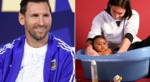 Leo Messi flet për foton ikonike me foshnjën Lamine Yamal