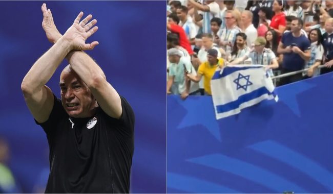 Deklaratat pro Palestinës, tifozët argjentinas valvisin flamurin e Izraelit para trajnerit të Egjiptit