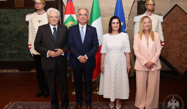 Begaj në hapjen e “Taranto 2026”, takime me Mattarella dhe Meloni