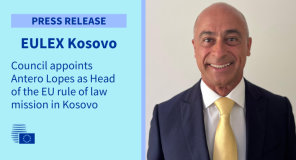 Antero Lopes merr detyrën si shef i ri i EULEX-it në Kosovë