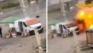 Zelensky publikon pamjet ku droni rus ndjek dhe godet një shitës ambulant në Kherson