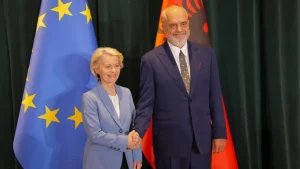 Von der Leyen në Tiranë, negociatat dhe zgjerimi në qendër të mesazheve