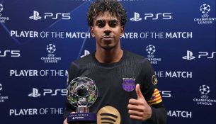 Lamine Yamal tallet me lojtarin e Galatasarayt pas triumfit të Barcelonës